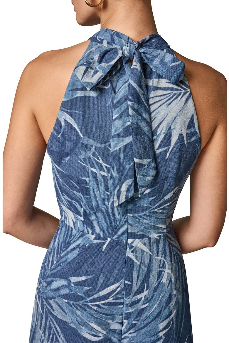 Leaf Print Hardware Detail Dress, Alternate, color, NIGHTFALL MULTI