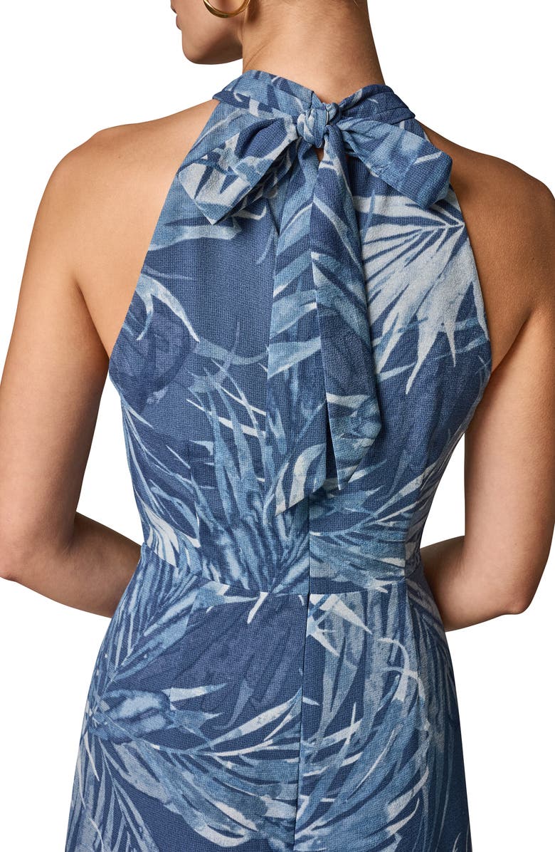 Donna Karan New York Leaf Print Hardware Detail Dress, Alternate, color,