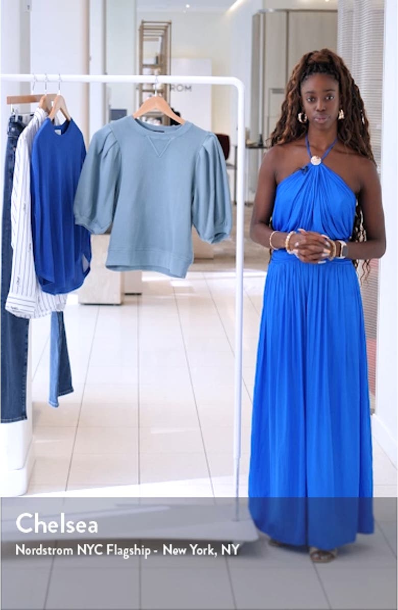 Camy Puff Sleeve Cotton Sweatshirt, sales video thumbnail