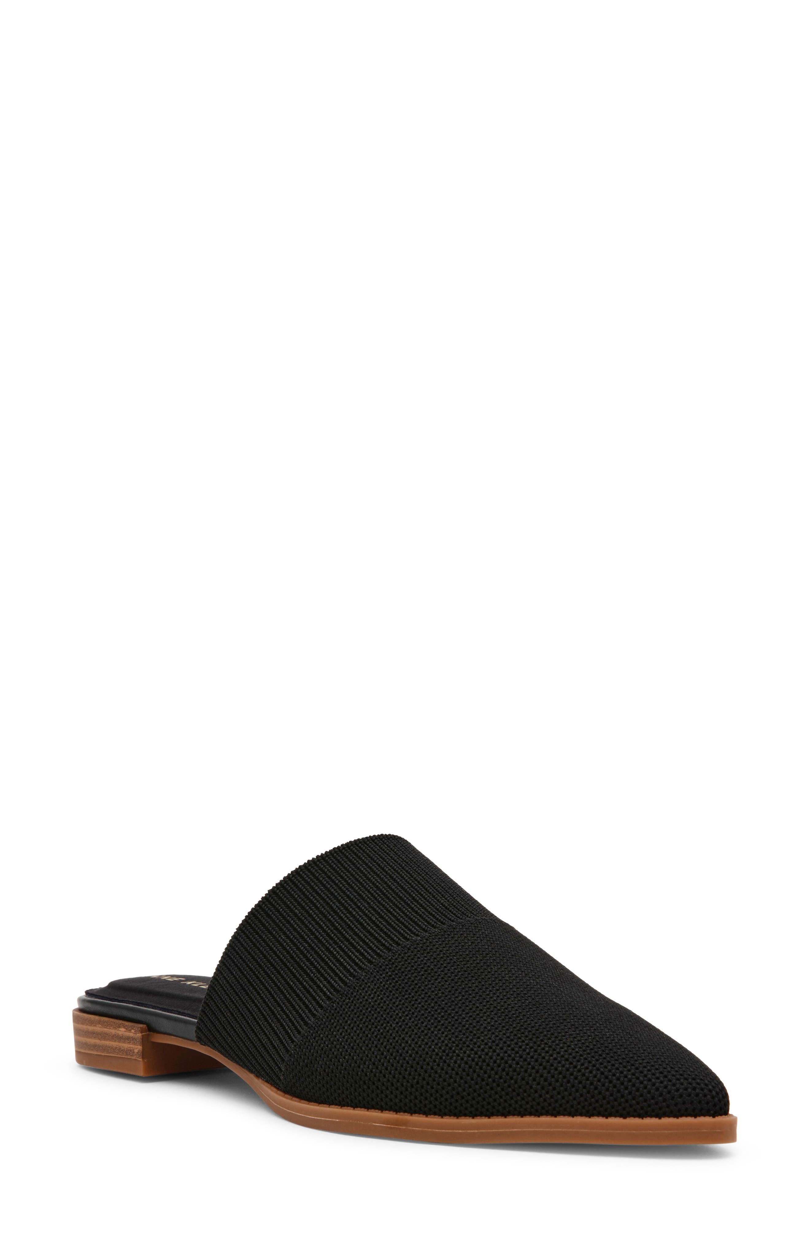 Anne Klein Vassar Mule, Main, color, Black Knit