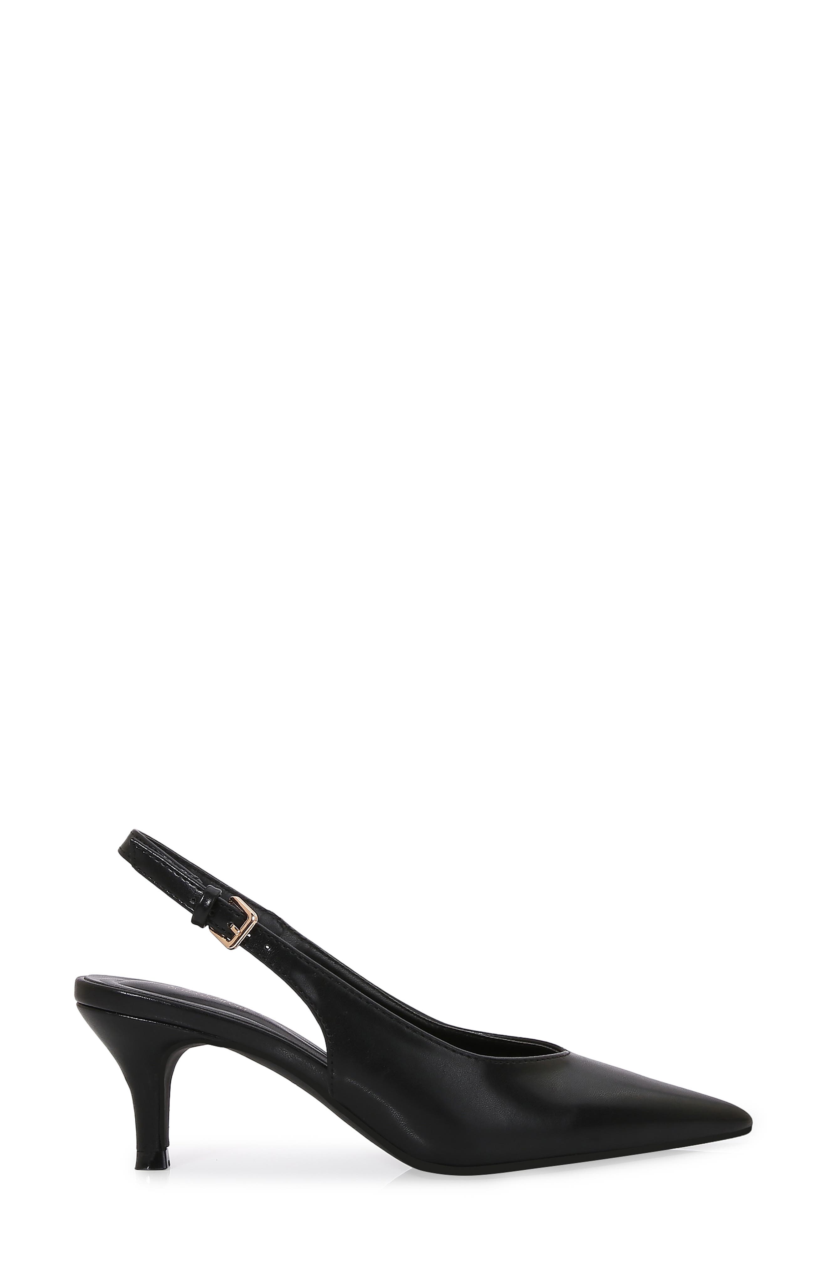 BERNESS Clarabelle Pointed Toe Slingback Pump, Alternate, color, Black