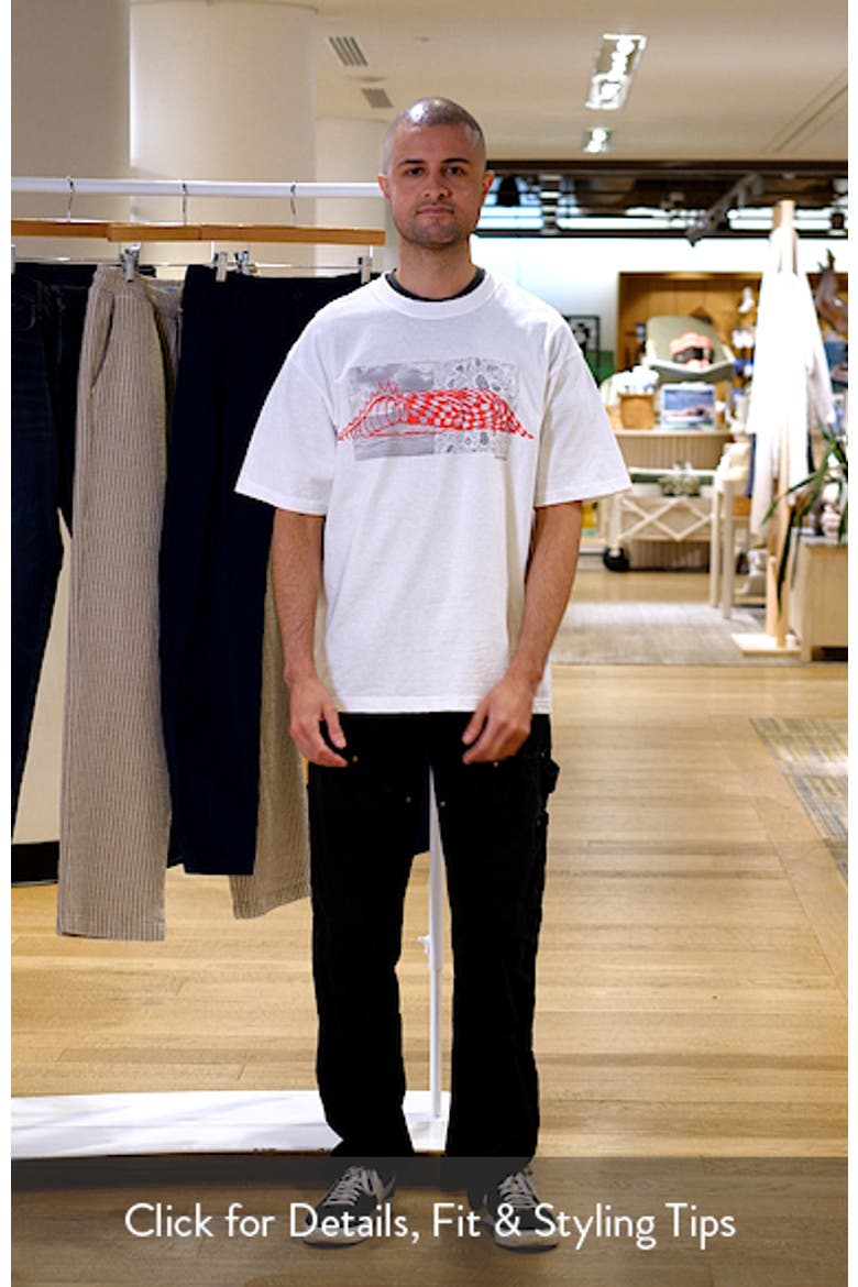 Wave Check Cotton Graphic T-Shirt video