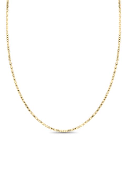 14K Gold Cable Chain Necklace