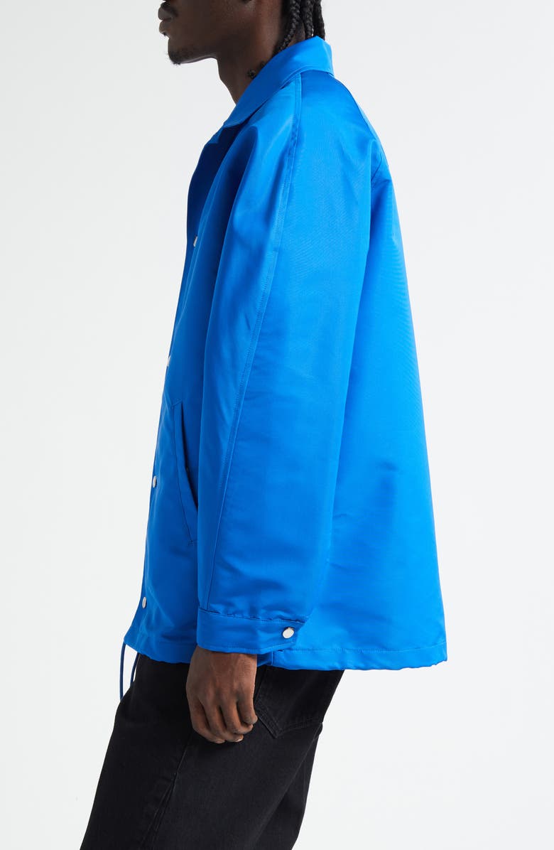 Givenchy Faille Coach's Jacket, Alternate, color, Electric Blue