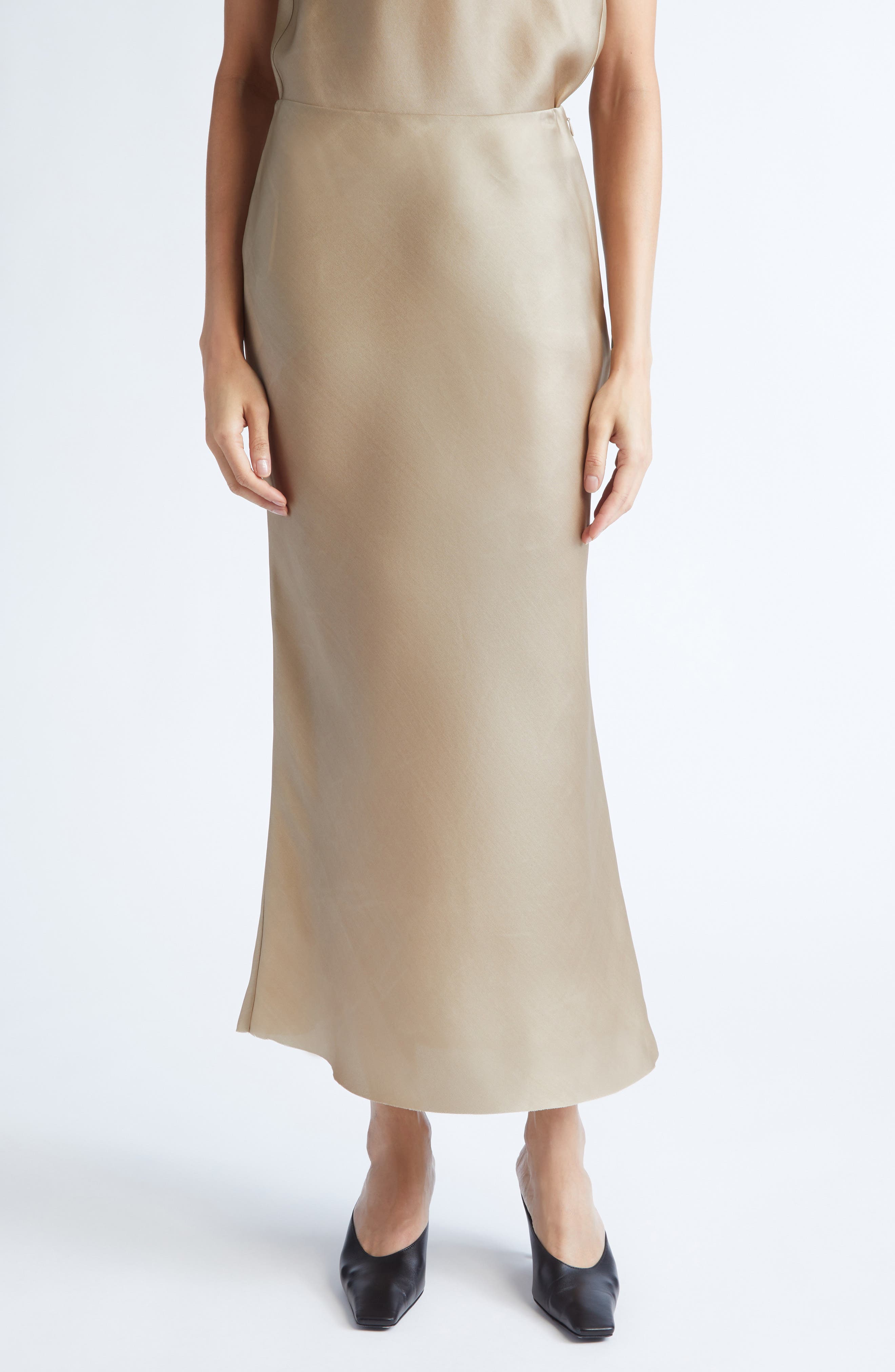 Noe Vietnamese Silk Slip Skirt