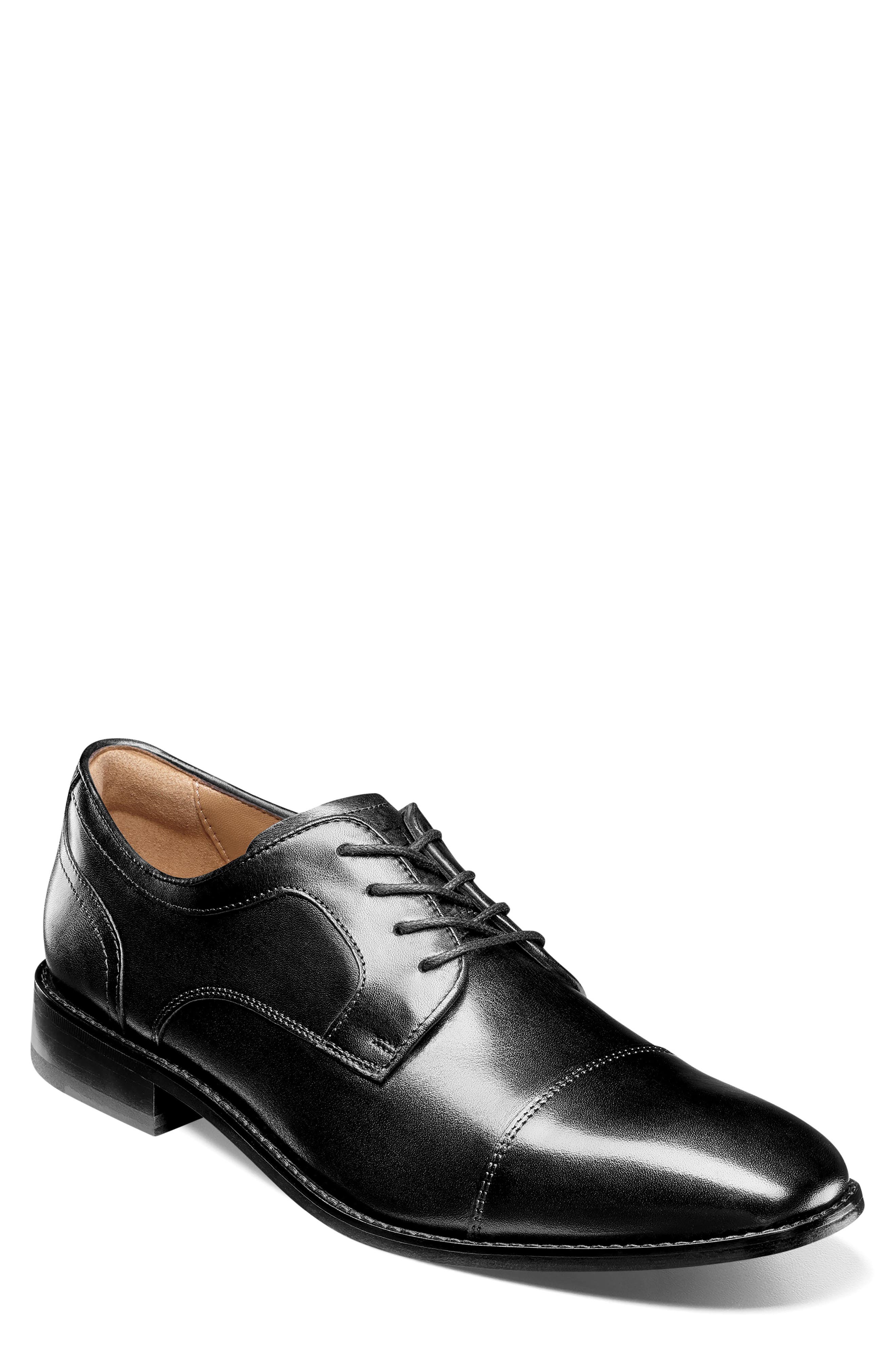 Florsheim Conetta Cap Toe Derby, Main, color, Black