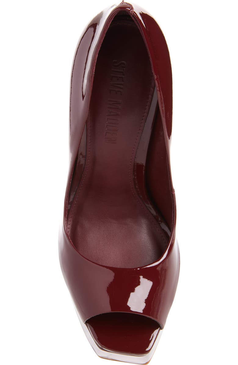 Steve Madden Ives Platform Sandal, Alternate, color, Burgundy Patent