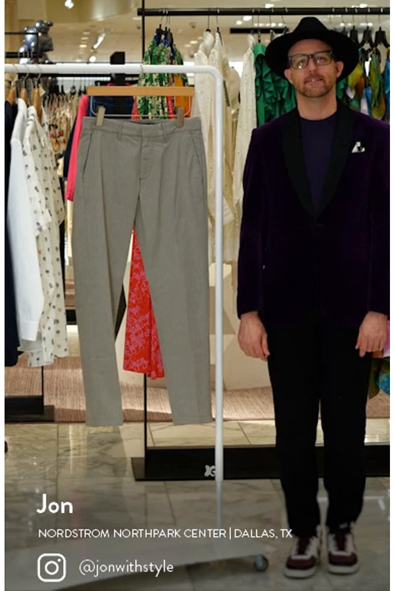 Slim Fit CoolMax® Flat Front Performance Chinos video