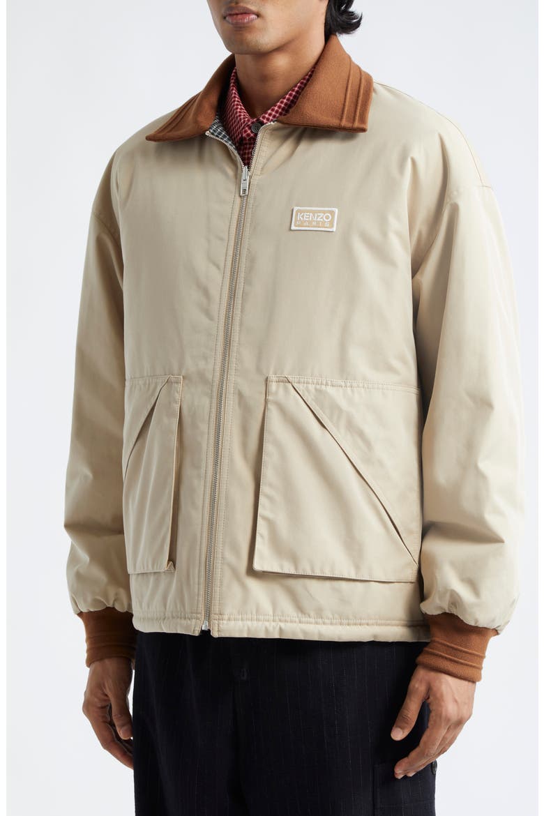 Elevated Reversible Coach's Jacket, Alternate, color, BEIGE