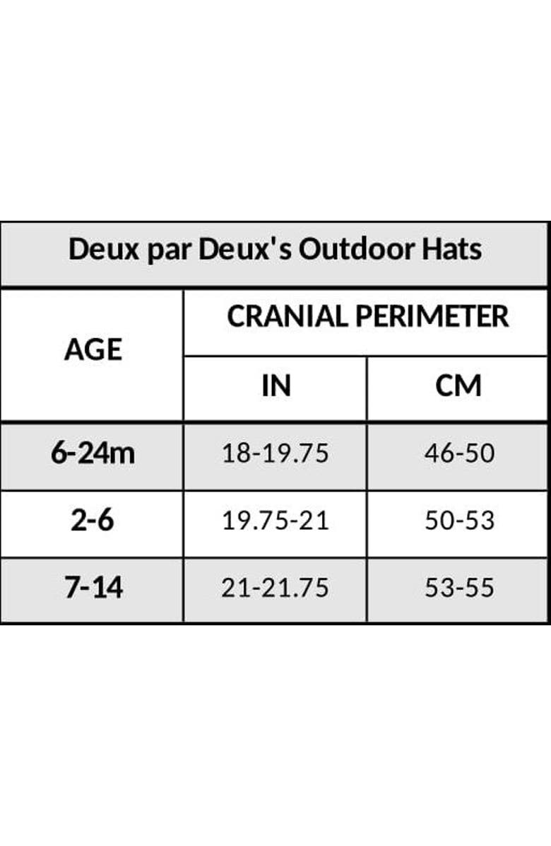 Deux par Deux Girl's Printed Jersey Detachable Pompom Hat Small White Flowers On Turquoise And Lilac, Alternate, color, 