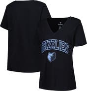 PROFILE Women's Profile Black Memphis Grizzlies Plus Size Arch Over Logo V-Neck T-Shirt