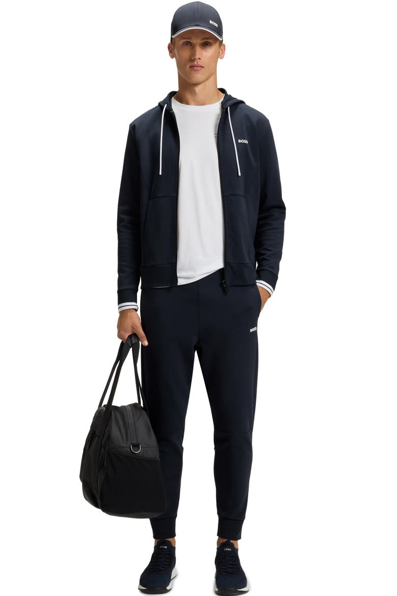 FZ Zone Cotton Blend Zip Hoodie, Alternate, color, DARK BLUE