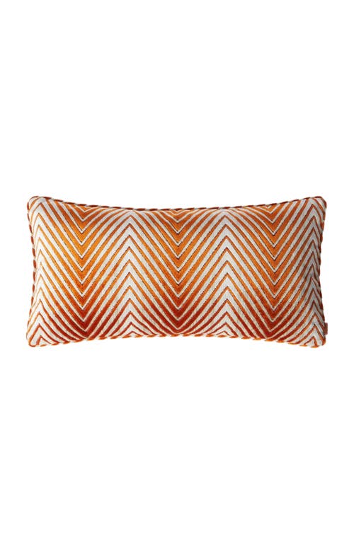 Missoni Home Ziggy 30x60 Cm Viscose Blend Zigzag Cushion In Brown