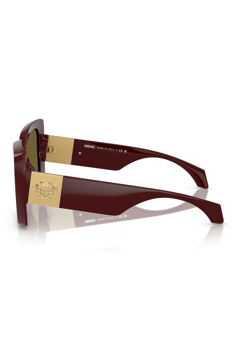 54mm Irregular Sunglasses, Alternate, color, DARK GREY