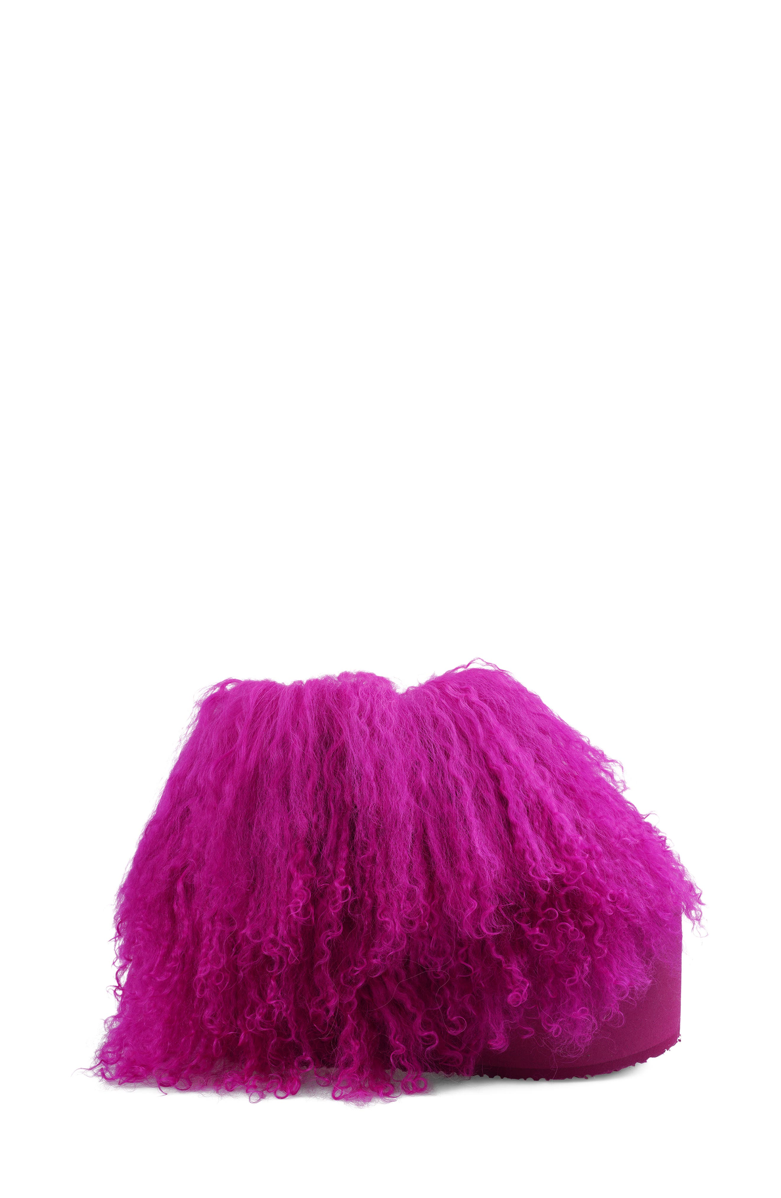 Alleja Genuine Shearling Platform Bootie, Alternate, color, FUCHSIA