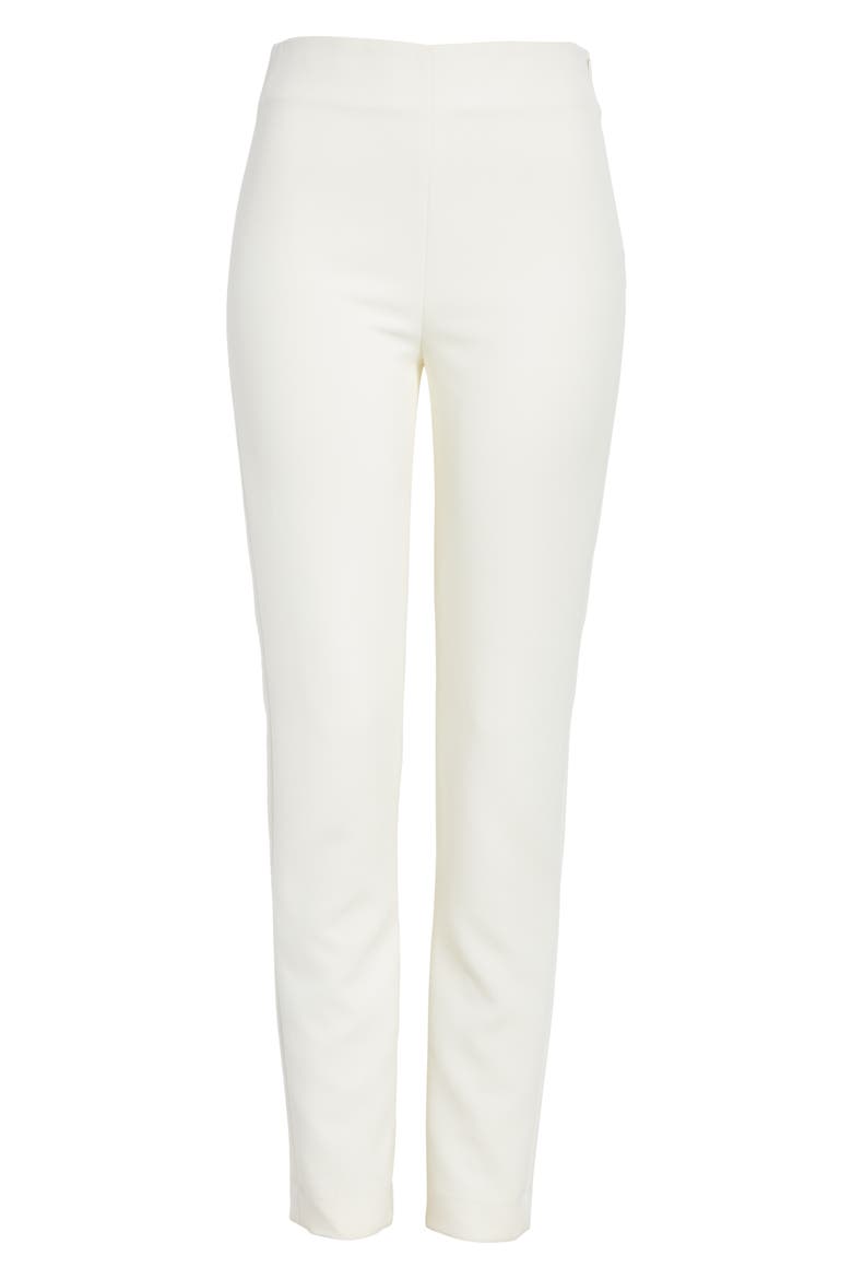Bella Double Weave Skinny Pants, Alternate, color, CREAM