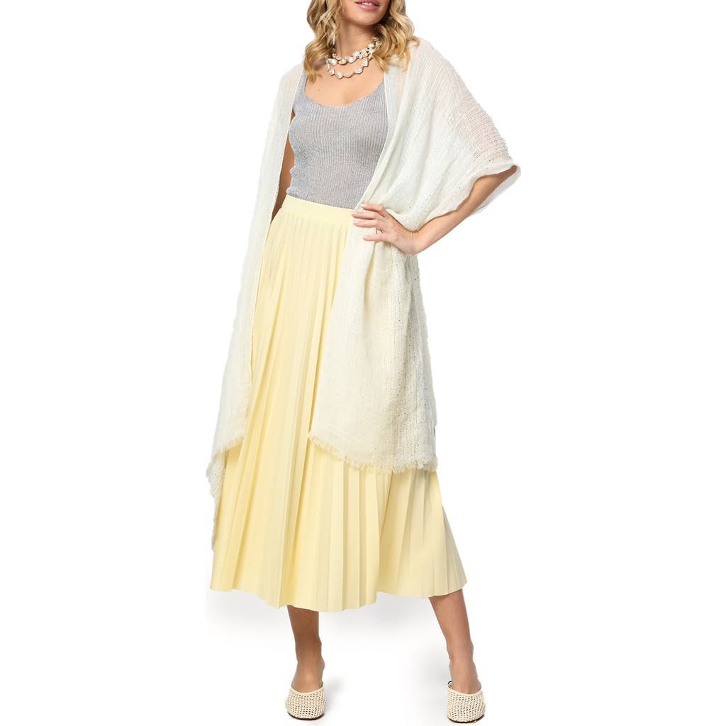 Saachi Shimmering Sequin Ruana