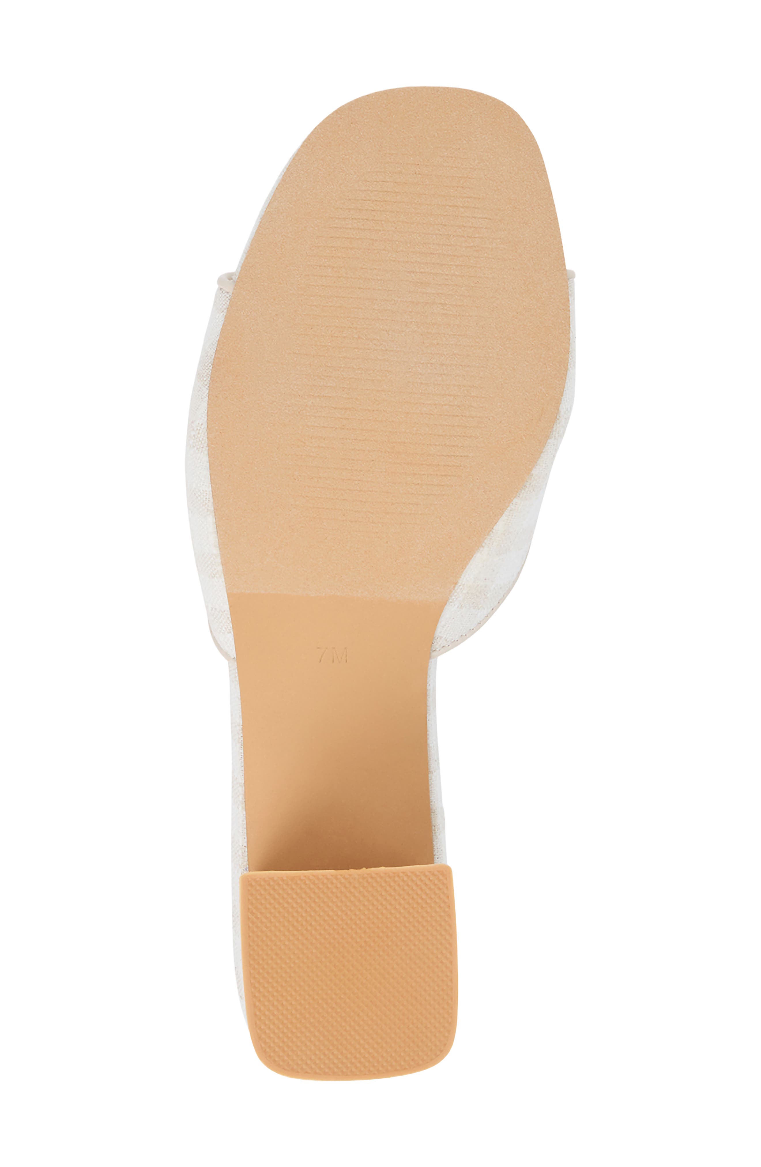 Birdie Block Heel Sandal, Alternate, color, NATURAL CHECK