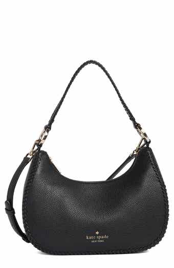 leila whipstitch leather shoulder bag