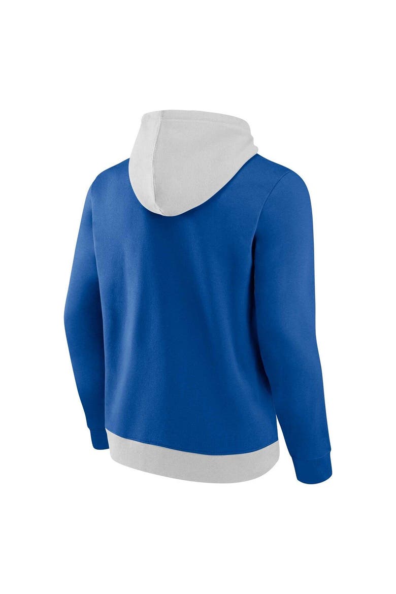 Men's Fanatics Branded Gray/Royal Los Angeles Dodgers Arctic Pullover Hoodie, Alternate, color, Gray