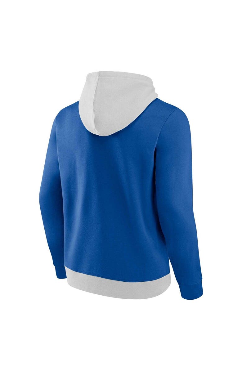 FANATICS Men's Fanatics Branded Gray/Royal Los Angeles Dodgers Arctic Pullover Hoodie, Alternate, color,