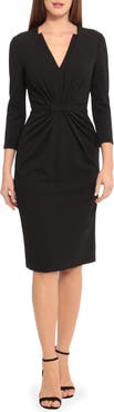 Maggy London Center Ruched Sheath Dress