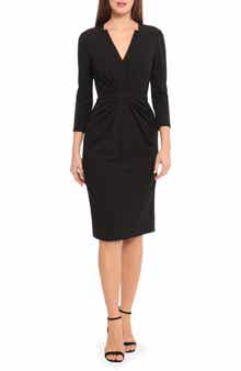Maggy London Center Ruched Sheath Dress