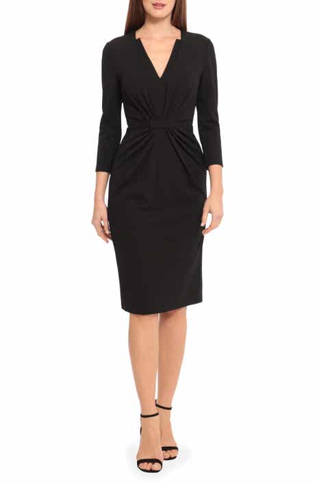 Maggy London Center Ruched Sheath Dress
