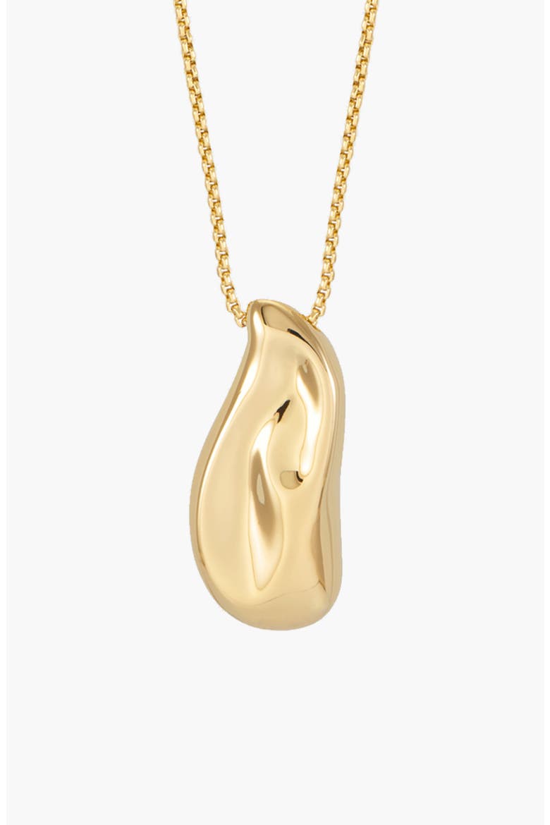 Perto Maxi Pendant Necklace in Gold, Alternate, color, Gold