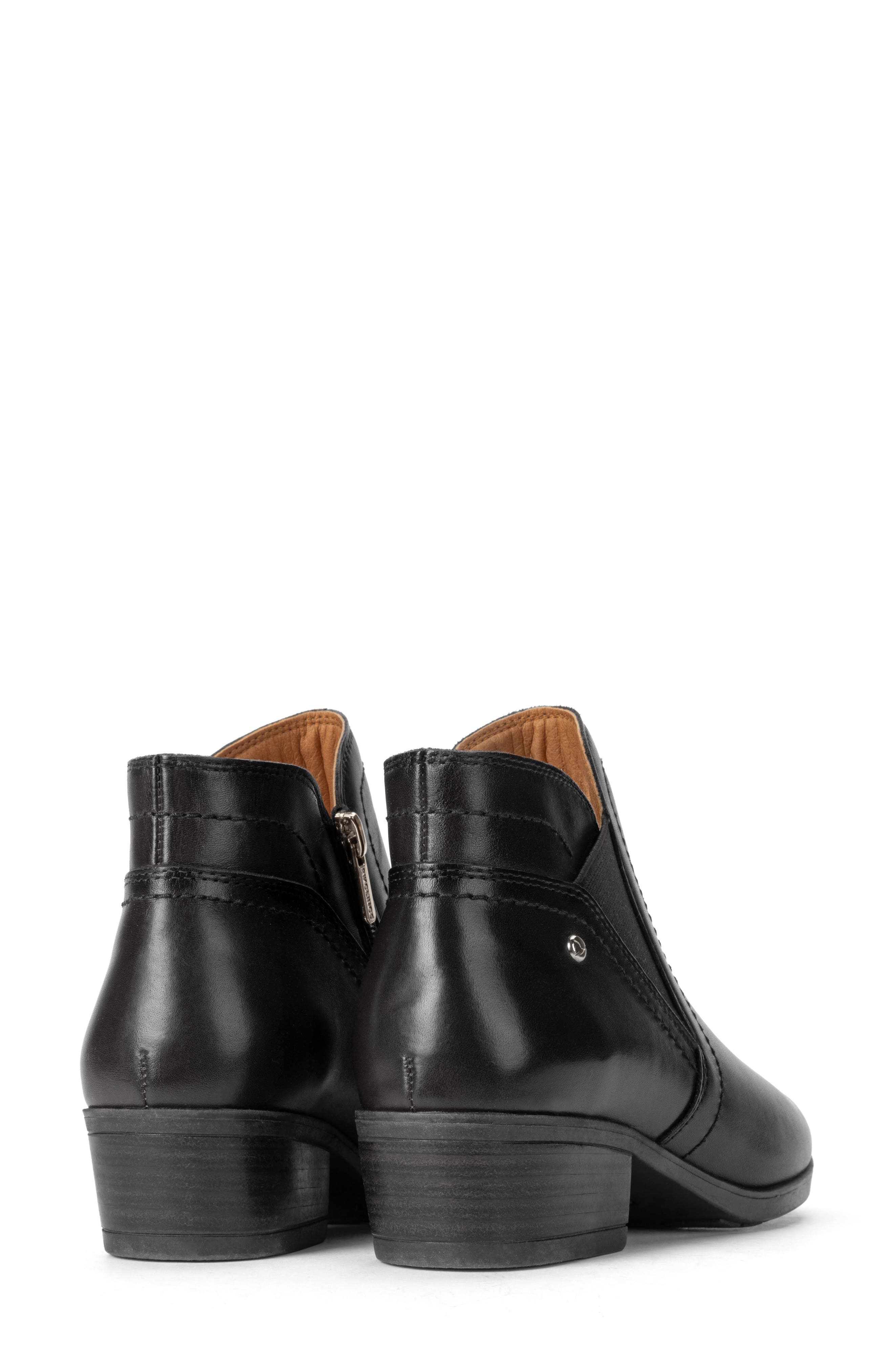Daroca Leather Bootie, Alternate, color, BLACK