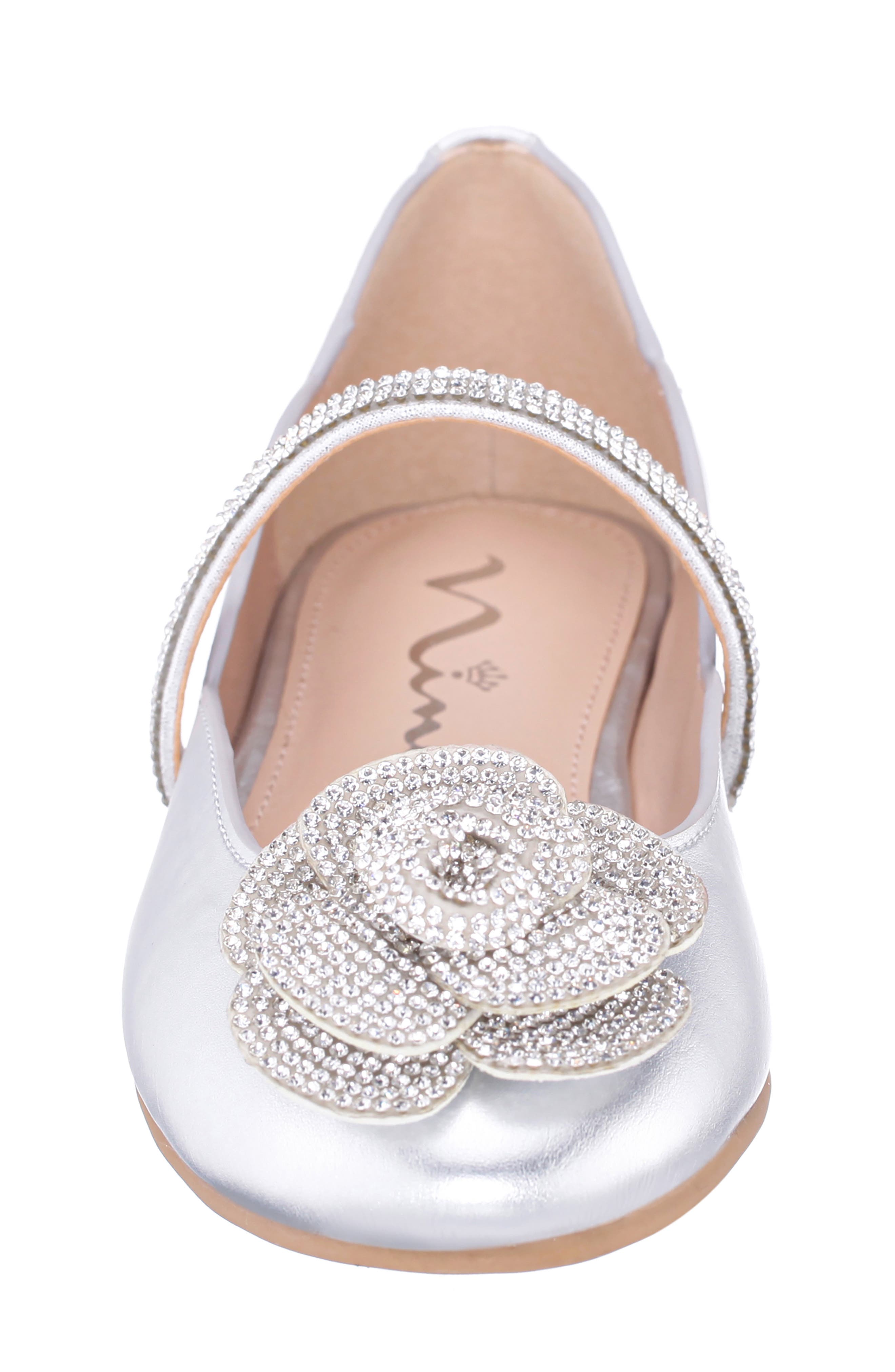 Kids' Izzy Mary Jane Flat, Alternate, color, SILVER METALLIC