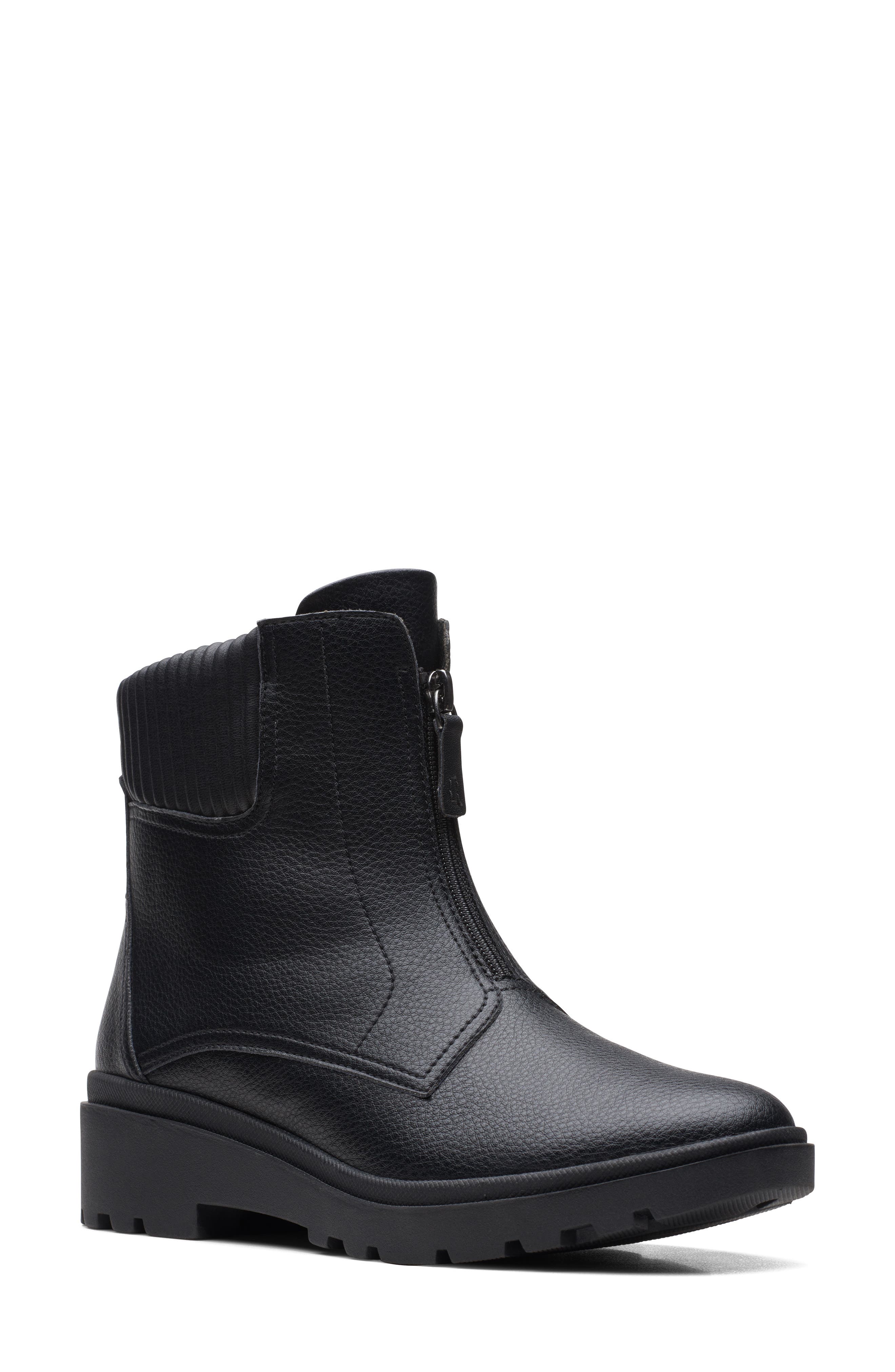 Clarks<sup>®</sup> Calla Zip Waterproof Boot, Main, color, 