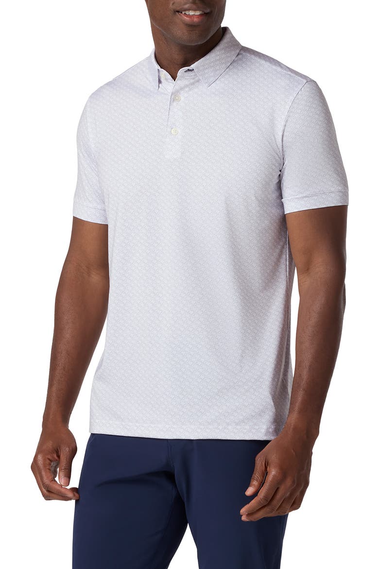 Versa Trim Fit Performance Golf Polo, Main, color, NICKEL TEXAS FOREVER