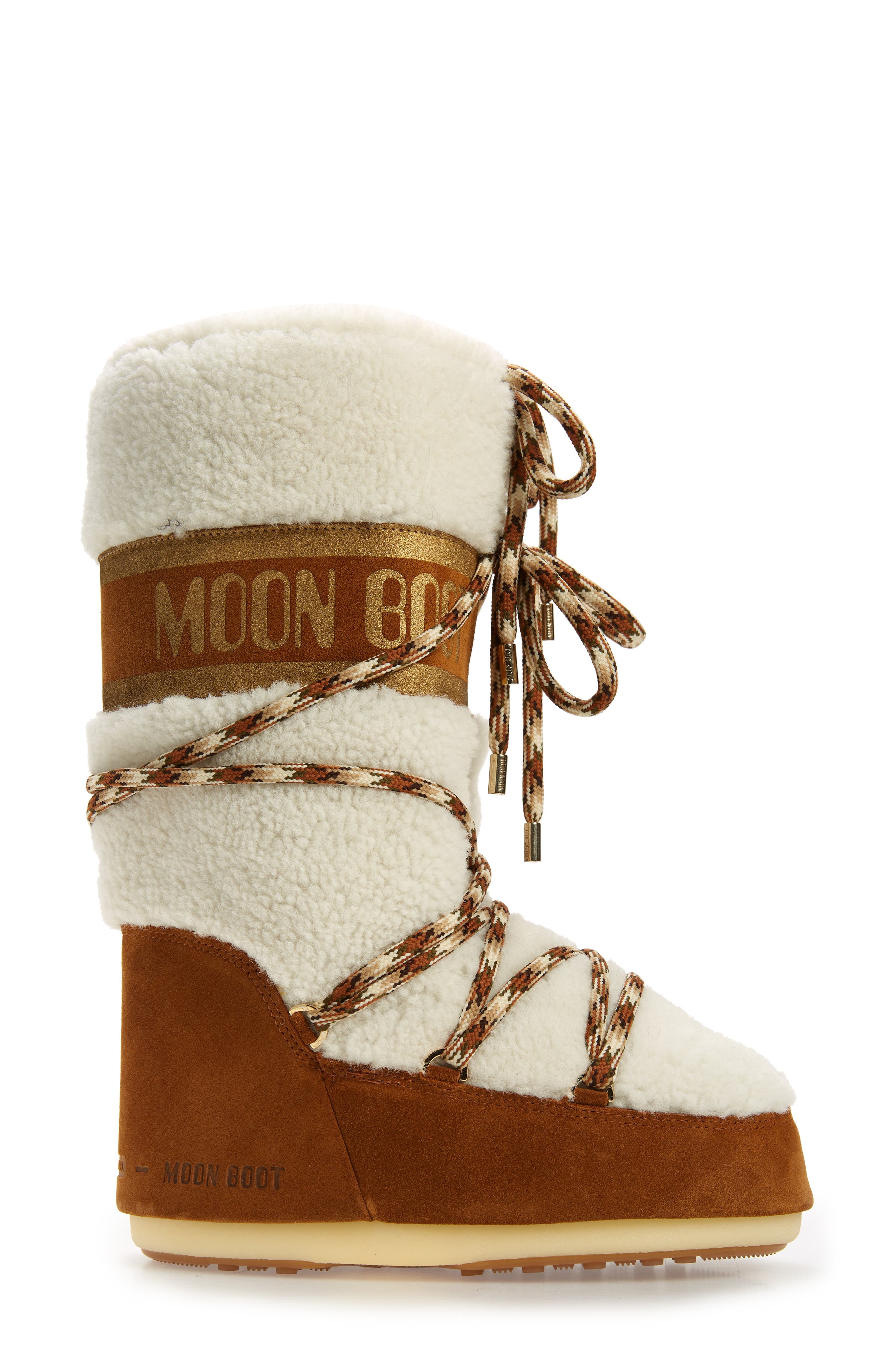 Moon Boot<sup>®</sup> Icon Genuine Shearling Boot, Alternate, color, 