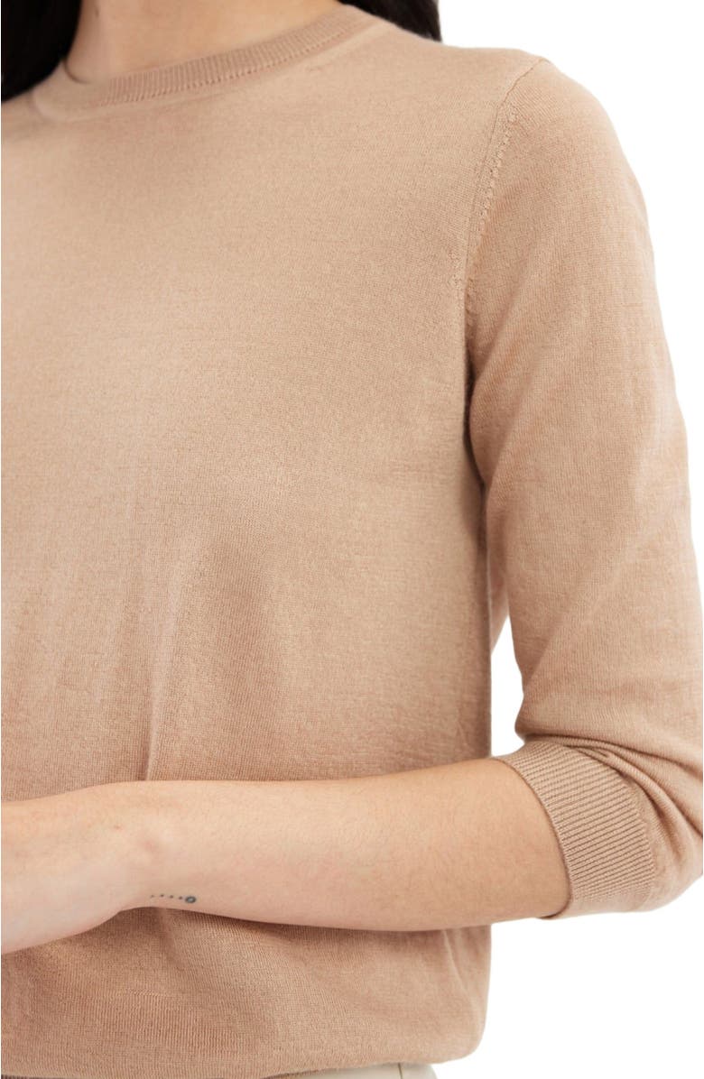 GOBI Mongolian Cashmere Silk Cashmere Crew Neck Top, Alternate, color, 