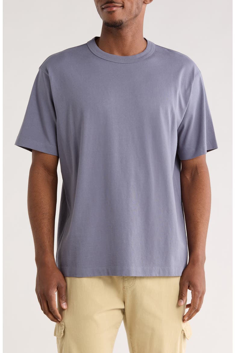 Oversize Cotton T-Shirt, Main, color, GREY FOLKSTONE