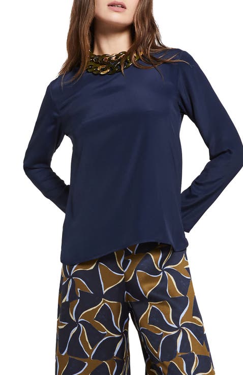 Silk-Blend Blouse