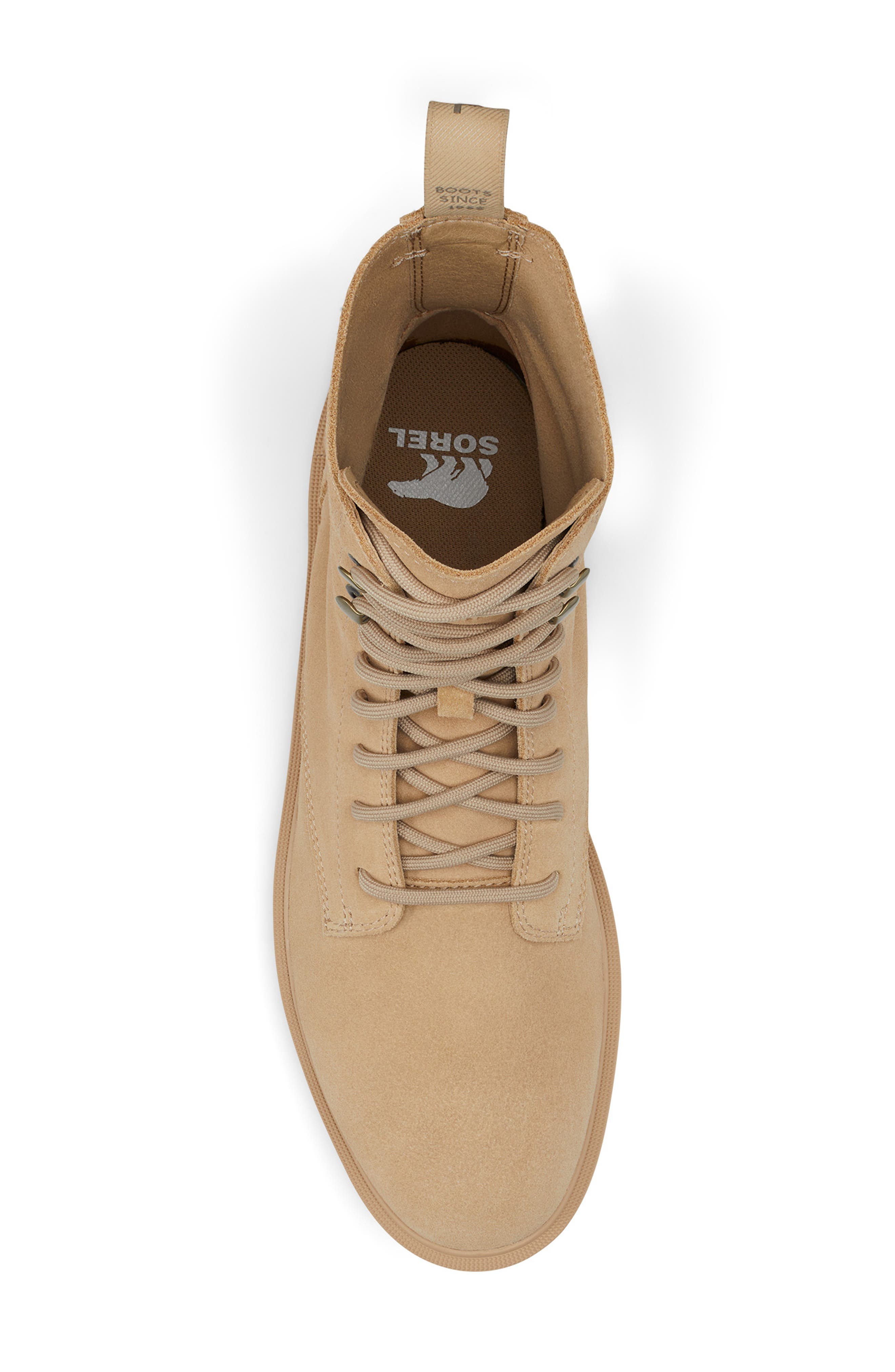 SOREL Hi-Line Waterproof Lace-Up Boot, Alternate, color, Canoe/ Major