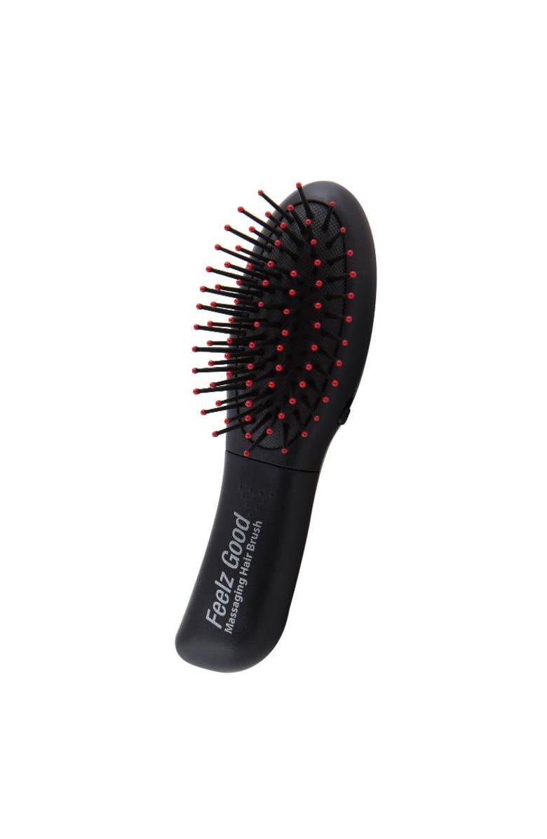 Zadro Detangling Hair Brush with Feelz Good Massager, Main, color, Black