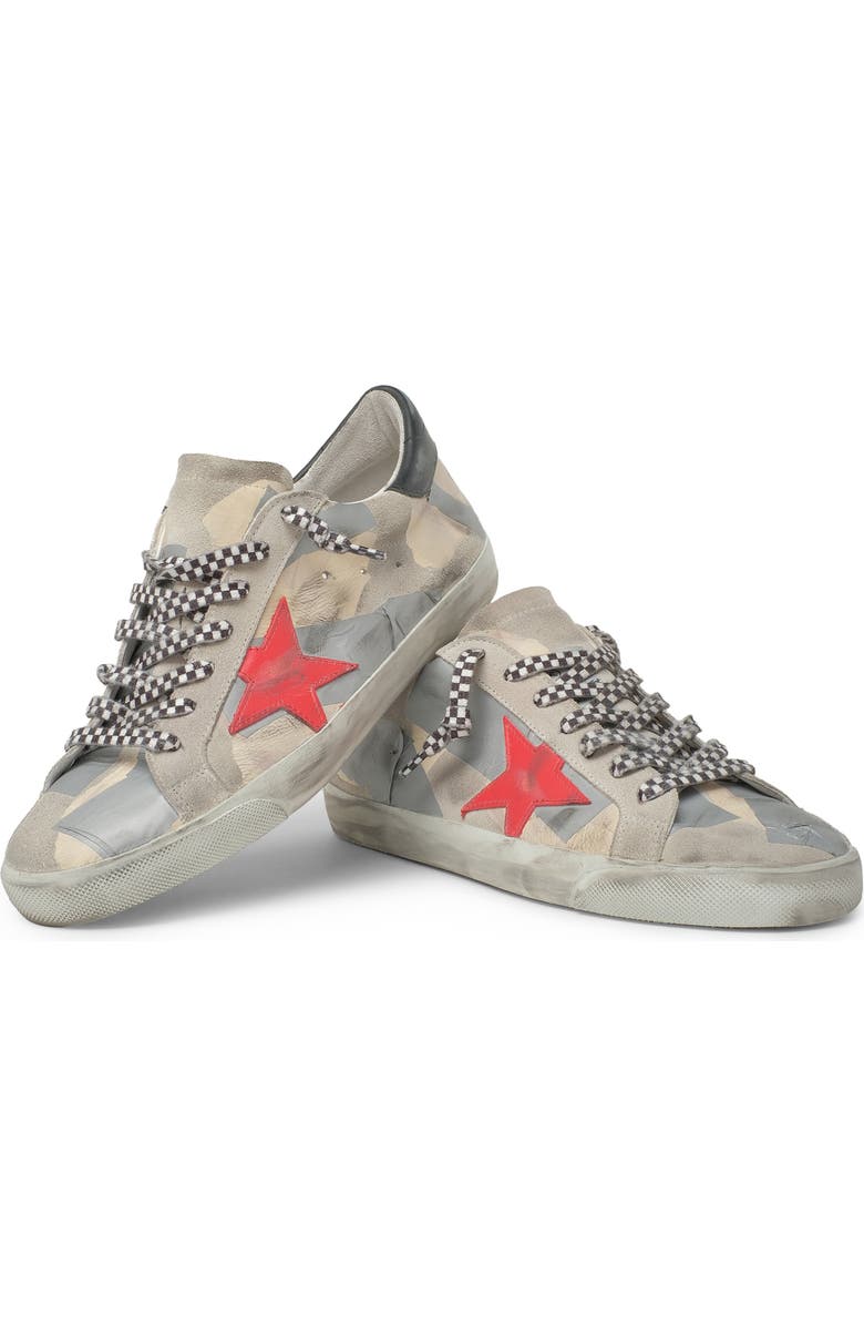 Golden Goose Super-Star Patched Low Top Sneaker, Alternate, color,