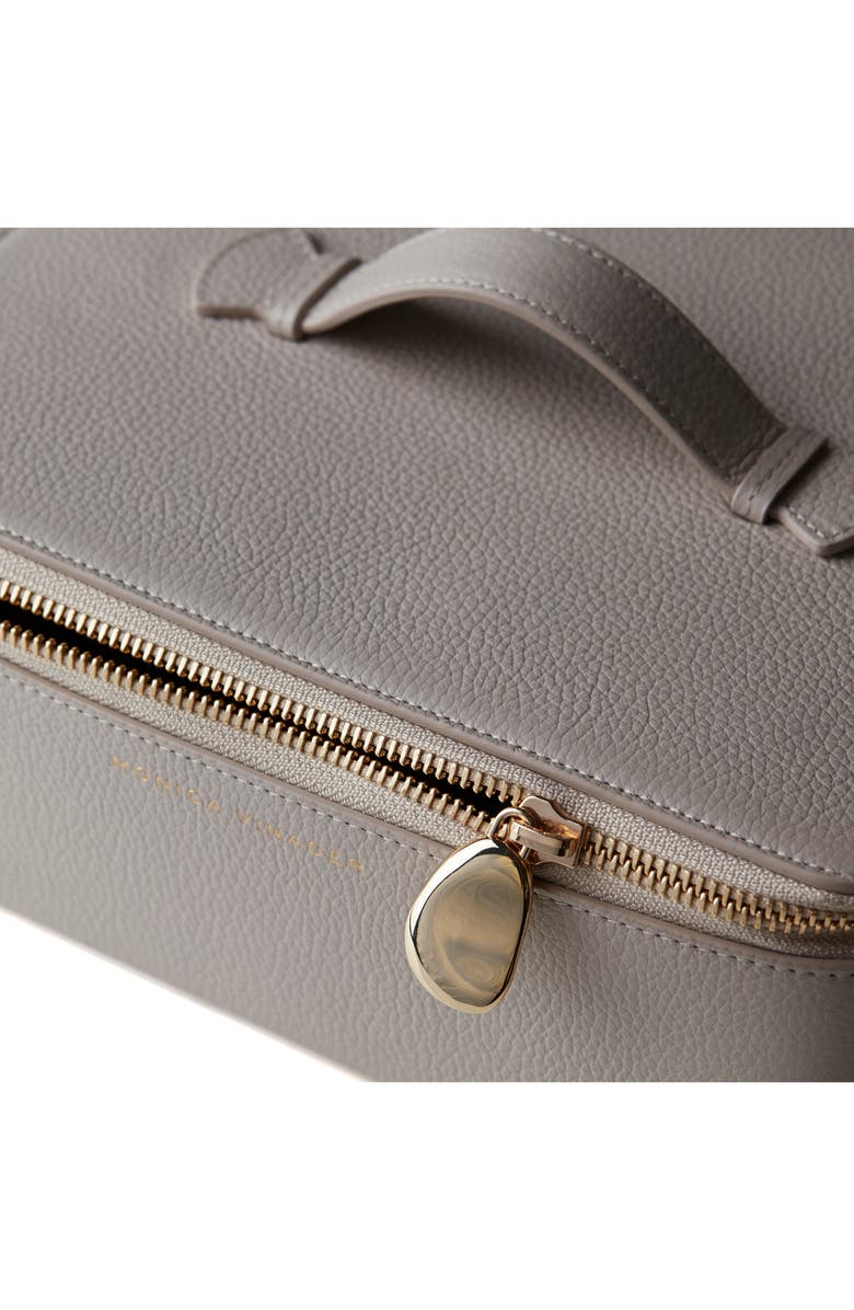Monica Vinader Extra Large Leather Jewelry Case, Alternate, color, Pebble Grey
