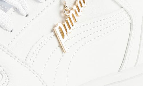 Puma Rebound Layup Bling High Top Sneaker In White