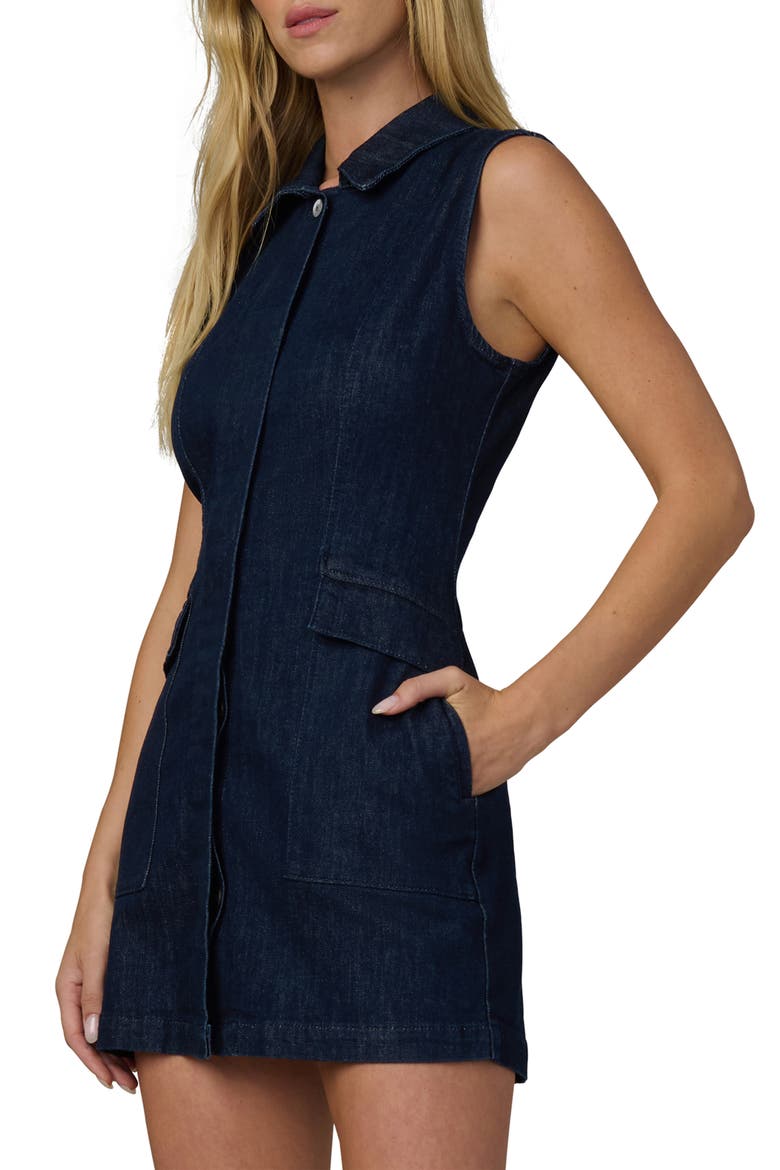 The Irina Sleeveless Denim Dress, Alternate, color, RINSE