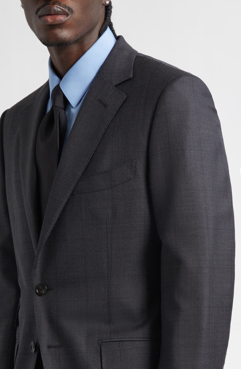 TOM FORD O'Connor Shadow Windowpane Check Wool Suit, Alternate, color, Anthracite
