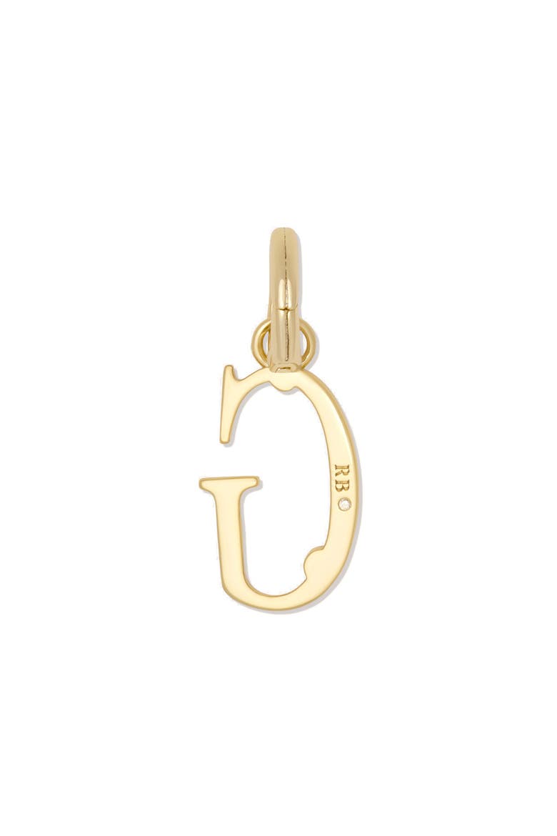 G Initial Charm, Alternate, color, CLEAR/ GOLD