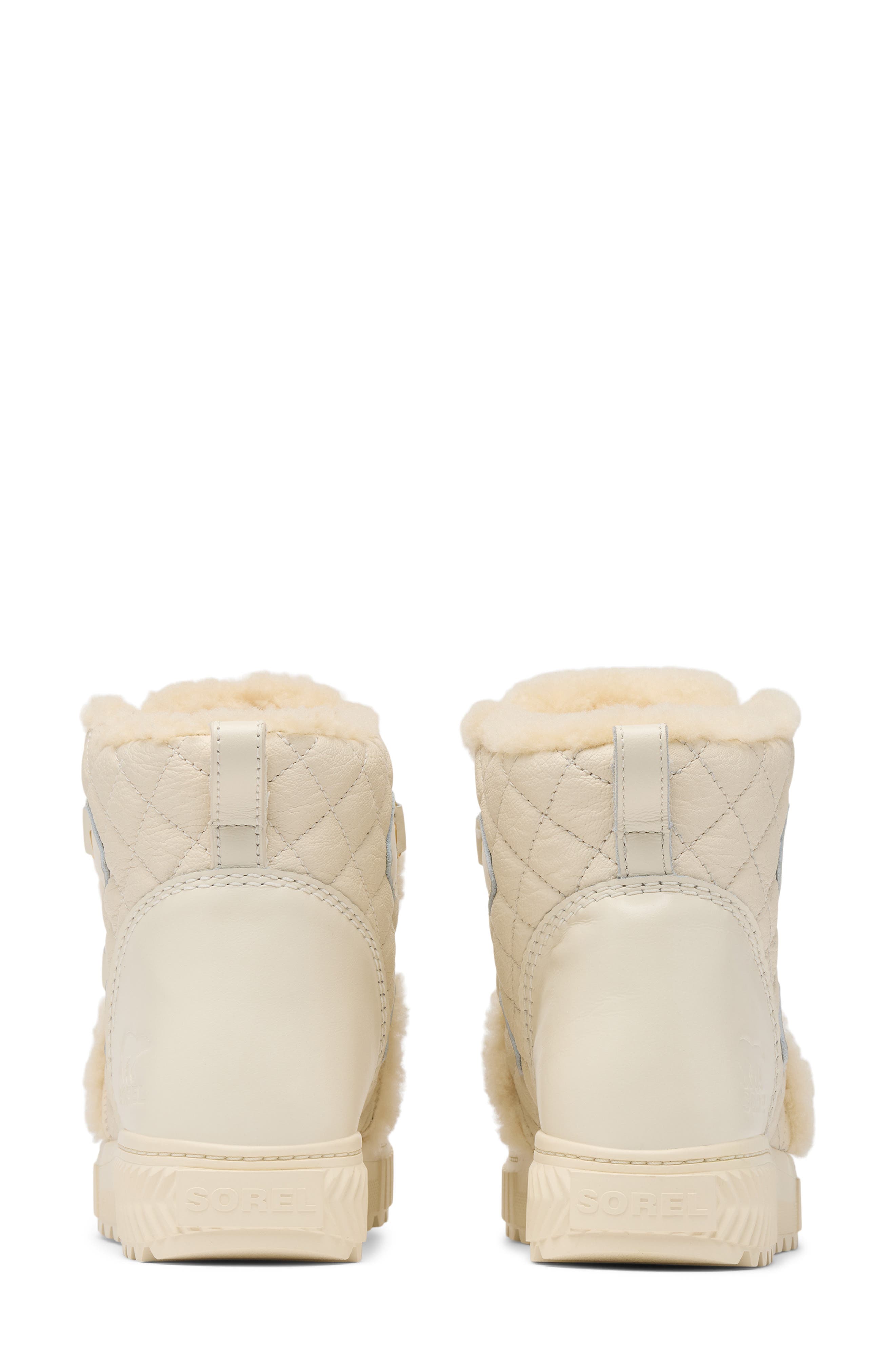 SOREL One Ave<sup>™</sup> Alpine Genuine Shearling Trim Waterproof Boot, Alternate, color, Chalk/ Sea Salt