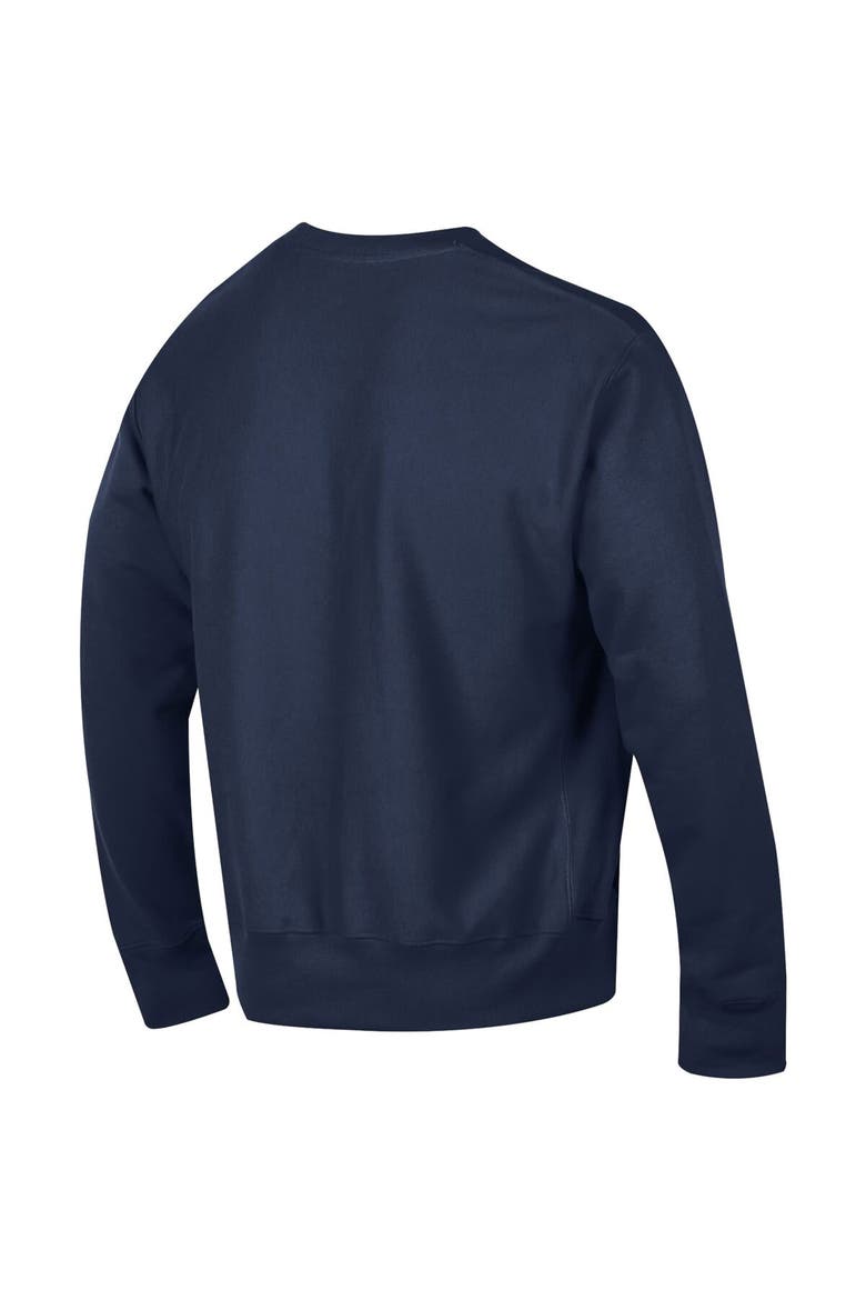 Men's Champion Navy Syracuse Orange Arch Reverse Weave Pullover Sweatshirt, Alternate, color, Navy