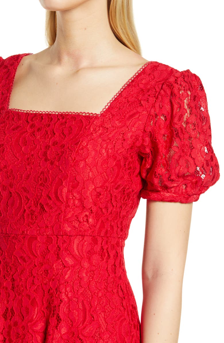 Rachel Parcell Lace Fit & Flare Dress, Alternate, color,