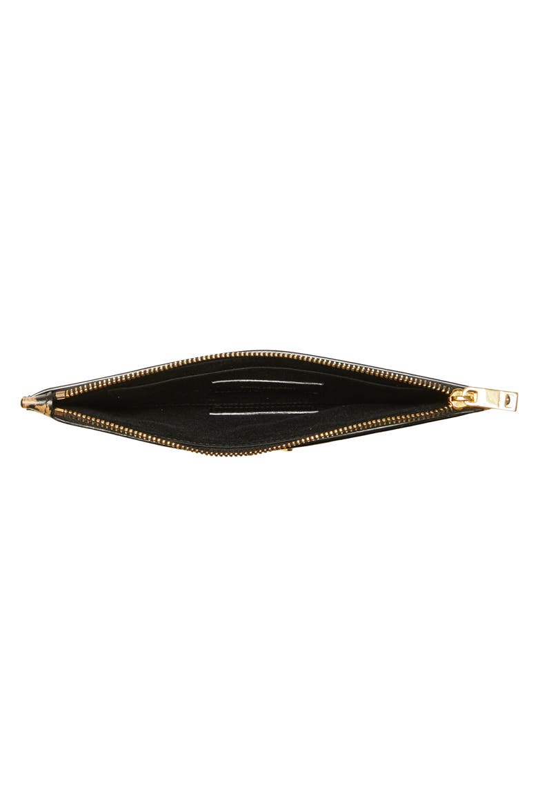 YSL Leopard Print Leather Pouch, Alternate, color, TOFFEE/M.NATURALE