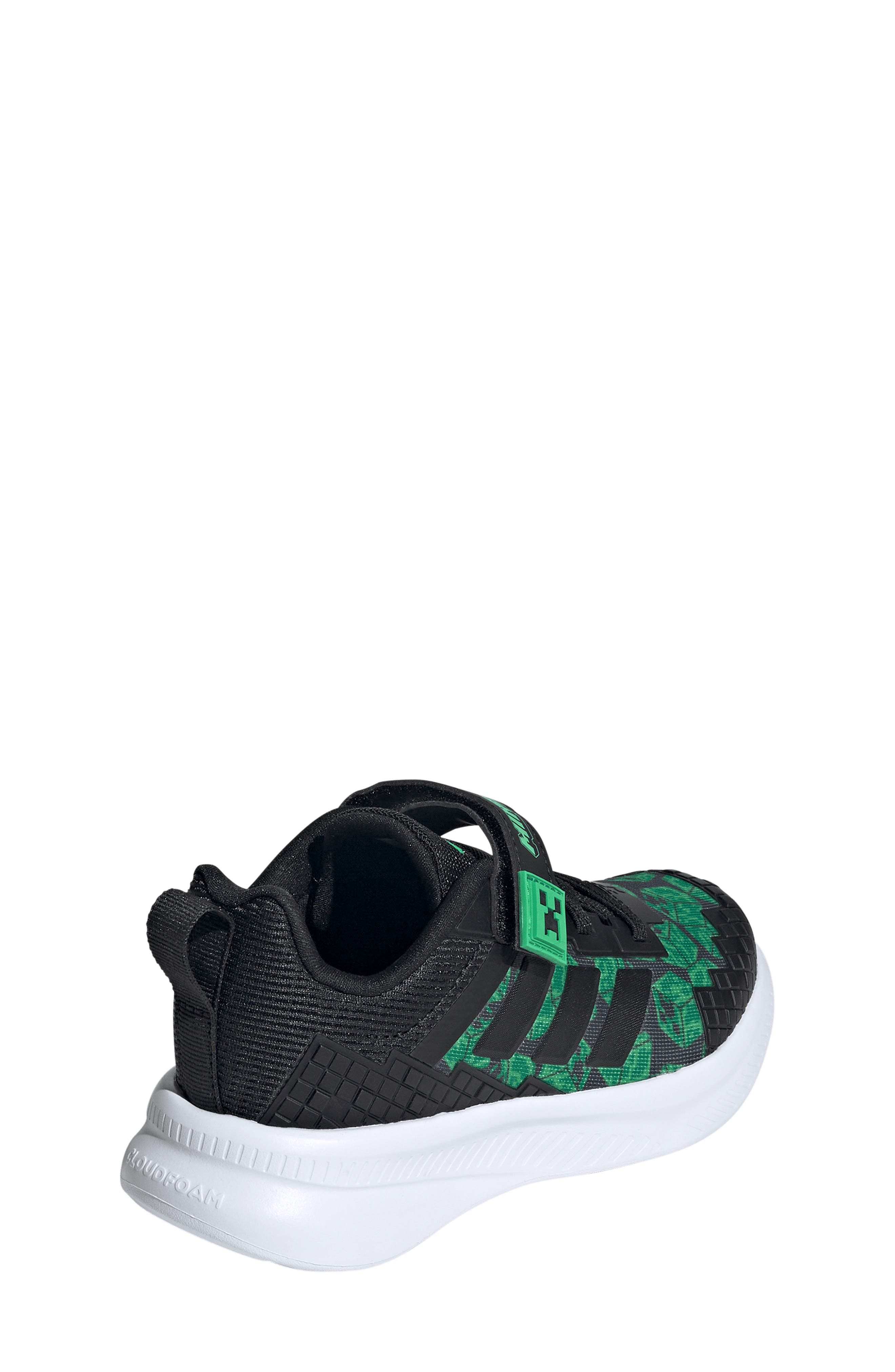 adidas x Minecraft<sup>®</sup> Kids' Fortarun 4.0 Sneaker, Alternate, color, Cblack/Cbl
